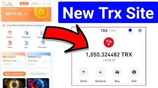 New Trx Mining Site Trxmining | trx mining site | tron cloud mining site | trx mining site today