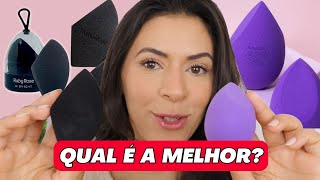 ESPONJA DE MAQUIAGEM RUBY ROSE: Midnight x Twofix Blender - QUAL É A MELHOR? | Make com Lari