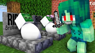 Bad Father in Zombie Family - Poor Baby Zombie Family - Minecraft Animation