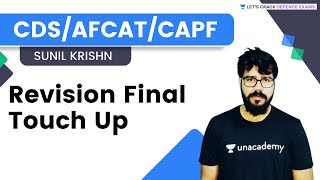 Revision Final Touch Up Part - IX | Sunil Krishn  | Let's Crack Defense