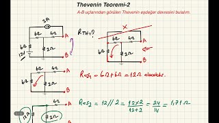 Thevenin Teoremi -2-  Thevenin Teoremi Soru Çözümü - Thevenin - Thevenin Soru Çözümü -