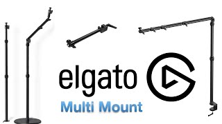 Elgato Multi Mount x Solid Arm x Flex Arm Kit x Weighted Base - ASMR Unboxing - How To Instal