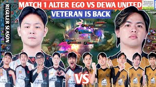 [ FULL MATCH ] ALTER EGO VS DEWA UNITED MATCH 1 | MPL ID S13 - WEEK 4 DAY 3 #weownthis #mpl