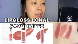 LIPGLOSS LOKAL FAVORIT BLP RASPBERRY MOUS, ESQA DUBAI, ROSE ALL DAY JOY PILL