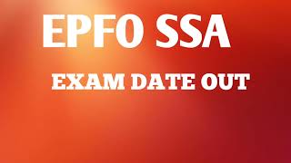 epfo exam date out