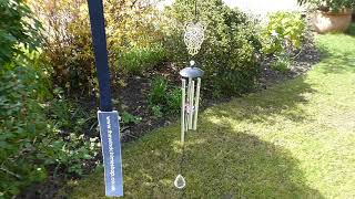 Nature's Melody Owl Wind Chime with Crystals