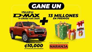 Gane un Isuzu D-Max V-Cross 4x4 2024 y 13 millones de colones en premios con CoopeAgri Supermercados