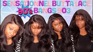 GLUELESS Layered Wig! Sensationnel 90s Bangs Unit 903