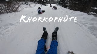 Rohrkopfhütte - erste Rodeltour der Saison