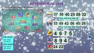 [LIVE] PCSO 9:00 PM DRAW - NOVEMBER 08, 2024 LOTTO RESULTS