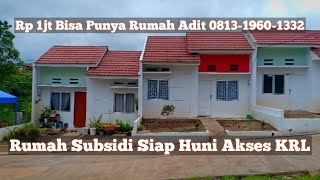 Rumah Subsidi Siap Huni Lembah Hijau Dramaga 1 Juta  All In Akses Stasiun KRL Bogor