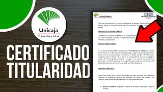 ✅Cómo Descargar El Certificado de Titularidad de Unicaja (Paso a Paso)🔴