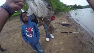 5-16-19 Ohio river, mouth of liking river Cincinnati(little man first fish)