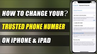 How To Change Trusted Phone Number On Apple ID #settings_bd #iphone #appleid 100% working