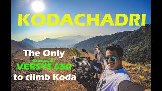 Kodachadri | The Only Versys 650 to climb to the top!