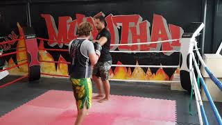 Muay thai pad works on september