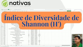 Índice de Diversidade de Shannon (H') - Composição Florística no Inventário Florestal