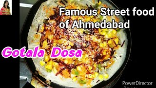 Famous street food of Ahmedabad Ghotala Dosa