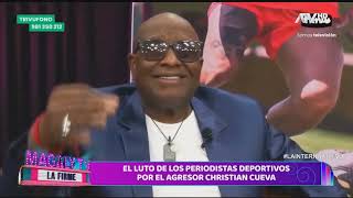 EL LUTO DE LOS PERIODISTAS DEPORTIVOS POR EL AGRESOR CHRISTIAN CUEVA