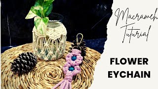 DIY Macrame Flower Keychain | Easy and Cheap Macrame Tuturial