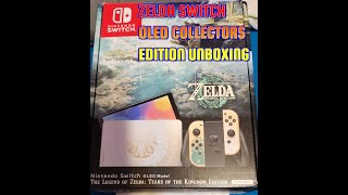 ZELDA OLED SWITCH COLLECTORS EDITION UNBOXING CHECKING OUT REVIEW