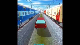 Parallel train race Indian train crossing3d utkarsh train crash