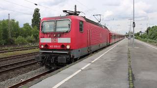 BR 143 660+x-Wagen fahren ab aus Bochum Ehrenfeld