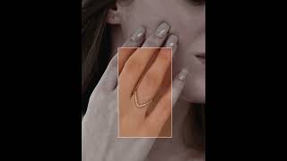 Stunning V-Shaped Boomerang Vanki Classic Diamond Ring | Elegant & Timeless Jewelry