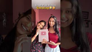 Silver Play Button Unboxing❤️😍 #minivlog #shortsviral #shorts #silverplaybutton