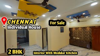 Individual House For Sale In Chennai | Porur Near Kovur | 2 BHK Interior With Modular Kitchen