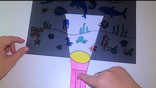 FUNNY DRAWINGS FOR KIDS Fun and Simple Sea Animals Drawing Tutorial ｜海底世界手工