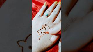 cute tattoo mehndi design🥰❤ #mehndidesign #tattoomehndidesign  #shorts