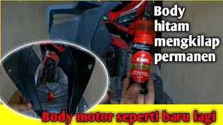 cara bikin bodi motor hitam awet mengkilap || trik || motovlog Indonesia