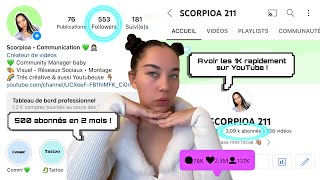 COMMENT GAGNER DES ABONNÉS RAPIDEMENT (avoir les 1K sur YouTube + 500 abonnés en 2 mois sur Insta)