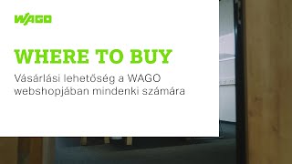 Where to buy - a WAGO webshop új funkciója