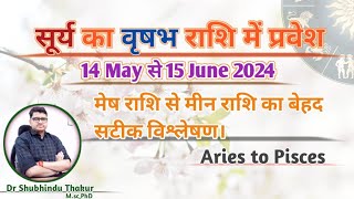 सूर्य का वृषभ राशि में प्रवेश-14 MAY से 15 JUNE|Effect Of SUNTransit-मेष से मीन राशि पर प्रभाव