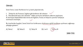 Tarih Lozan Barış Antlaşması 03 Lozan Barış Antlaşması Çımış Sınav Soruları 2