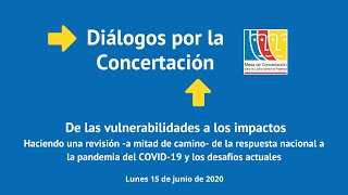 Diálogo por la Concertación: De las vulnerabilidades a los impactos