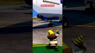 Shrek Destroyed The Cargo Plane ✈️ #shortsfeed #youtubeshorts #gta5 #shortvideo