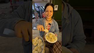 Beautiful Girl Selling 60₹ Rupees momos 1 plate😍😱❤️ #shorts #smile #momos #ytshorts