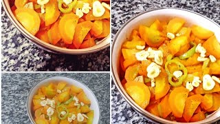 تتبيلة الجزر 🥕🥕الحارة مع الفلفل الاخضر 🌶🌶بدلا للسلطة