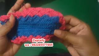 Tutorial Merajut Motif Diamond Atau Prada Stitch by Zeptaify