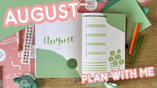 Plan With Me 🌿 House Plants 🌿 August 2022 Bullet Journal Setup - Archer & Olive B5