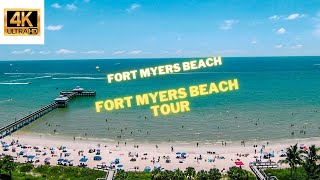 Fort Myers Beach Tour ⛱  | 4K #Fortmyersbeach #fortmyers