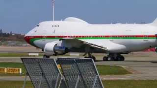 Oman Royal Flight A4O-SO Boeing 747SP at Hamburg Airport