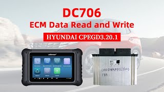 OBDSTAR DC706 Read and Write HYUNDAI CPEGD3.20.1 ECM By Bench- EOBDTool.co.uk