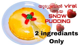 SNOW PUDDING || മുട്ടയും പഞ്ചസാരയും മാത്രം മതി