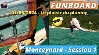 Windsurf - Monteynard session 1 - Le plaisir du planing 😉🤙 - 2ème test GOPRO HERO 10 BLACK