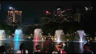 Lake symphony Musical water fountain light show Kuala Lumpur #petronastwintower