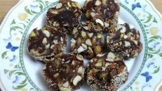 KHAJUR DRYFRUIT ROLL |खजूर ड्राईफ्रूट रोल|SUGARFREE SWEET|PROTEIN ENERGY BAR|RUCHI'S KITCHEN CORNER